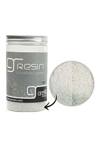 Graffiti Resin بودرة كسر زجاج ابيض 1كغ