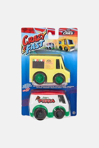 Little Tikes 2 Pieces Crazy Fast Cars Series Dine Dashers, Multicolor