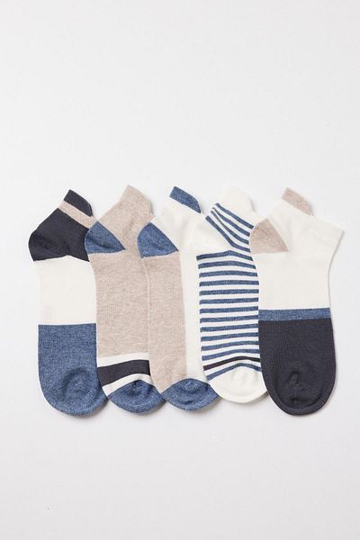 Katia&Bony Men's 5 Pack Step Socks Multicolored