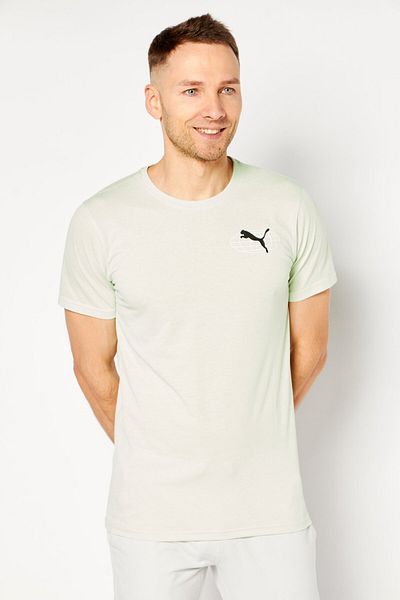 Puma Men Sportswear Fit Brand Logo Training T-Shirts, Green