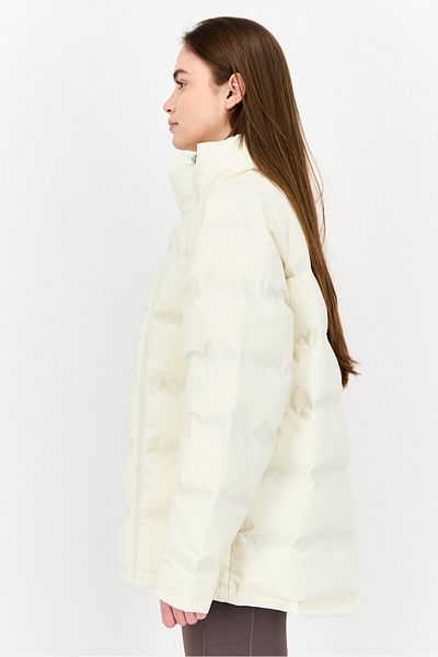 hummel Women Sportswear Fit Outdoor Puffer Jacket, Off White