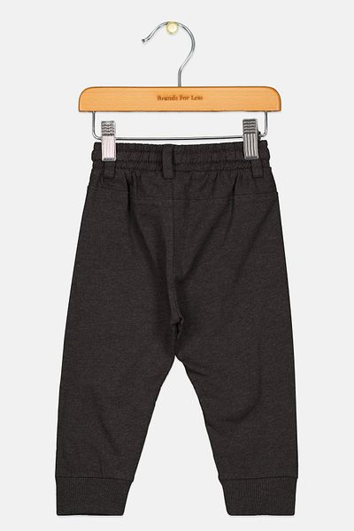 Fox Toddlers Boy Solid Jogger Pants, Black
