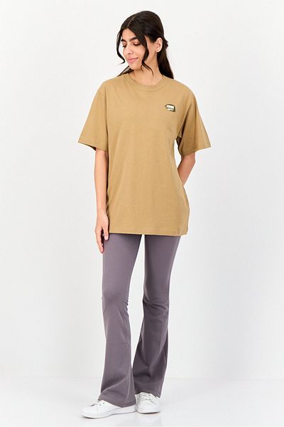 Puma Women Relaxed Fit Short Sleeves Outdoor T-Shirt, Brown