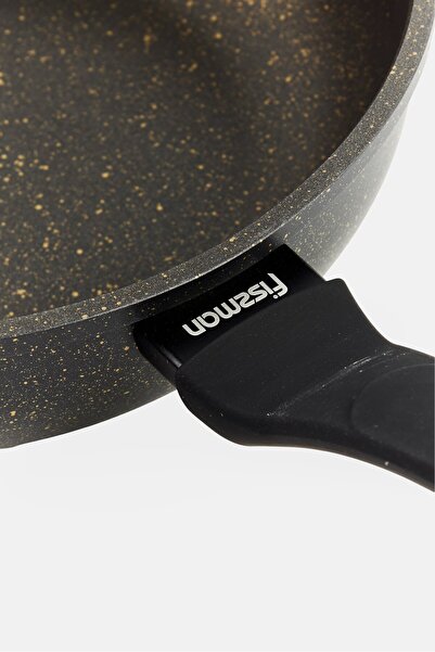 Fissman Grace Aluminium Deep Frying Pan, Black