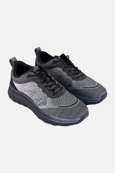 Geox Men Spherica Lace Up Casual Shoes, Charcoal