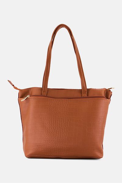 Lavie Women Brand Logo Shoulder Bag, Tan