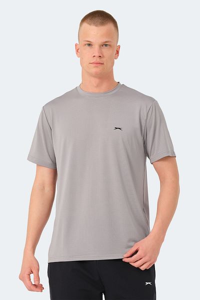 Slazenger OSWIN Σετ 5 ανδρικά μπλουζάκια Γκρι - Χακί - Κόκκινο - Μπλε Σαξ - Πορτοκαλί