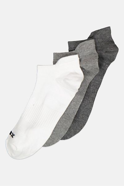 RBX Men 3 Pairs Brand Logo Running Socks, Multicolor