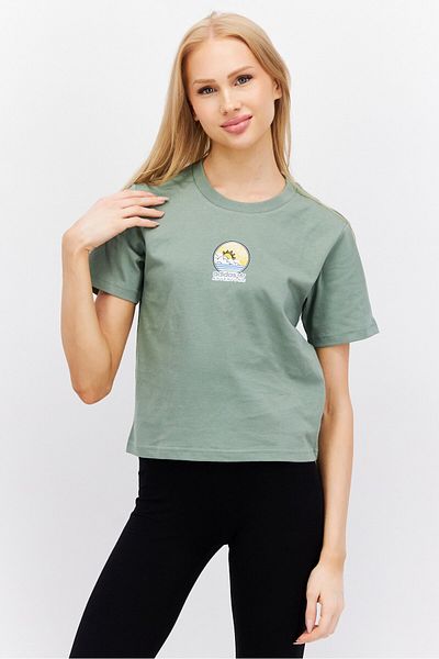 adidas Women Sportswear Fit Short Sleeves Outdoor T-Shirt, Green