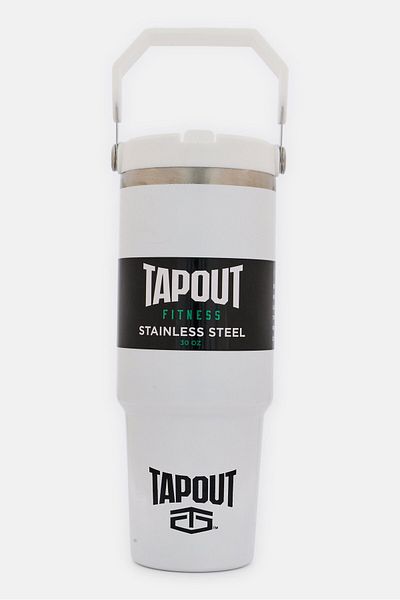 Tapout Fitness Stainless Steel Vacuum Insulated Tumbler 900ml, White