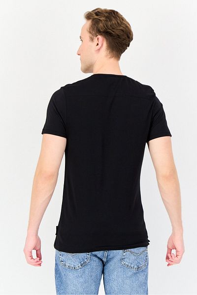 French Connection Men 3 Pieces Crew Neck Short Sleeve Plain T-Shirt, Black