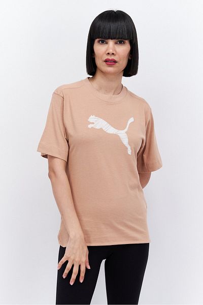Puma Women Sportswear Fit Training Top, Tan