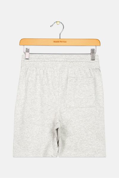 GAP Kids Boy Graphic Print Basic Short, Light Grey