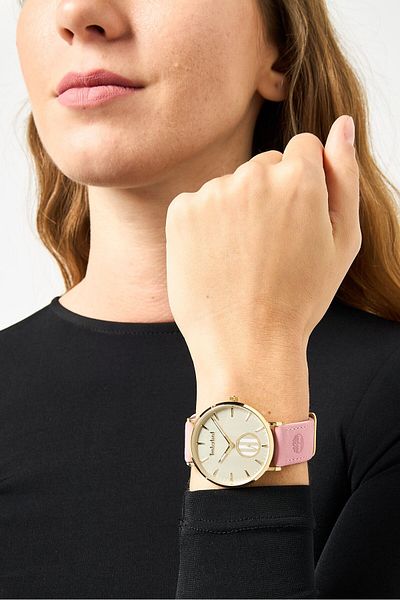 Timberland Women TDWLA2104303 Leather Analog Watch 37 mm, Pink