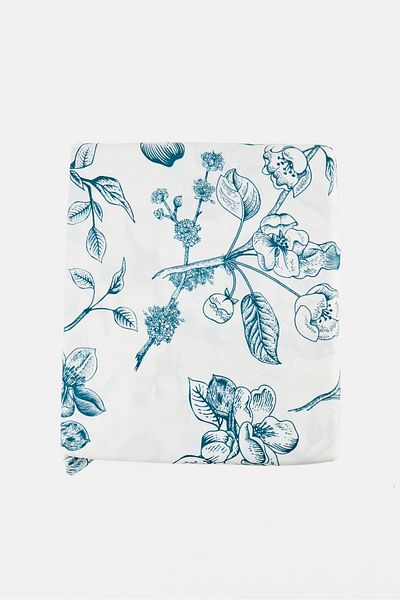 Catherine Malandrino 3 Pieces Allover Print Elegant Flat Sheet With Pillow Case Set, Multicolor