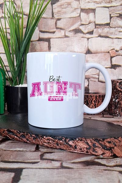 giftkonsept Best Auntie Ever Best Auntie Ever Gift Printed Tea Coffee Presentation Mug Cup