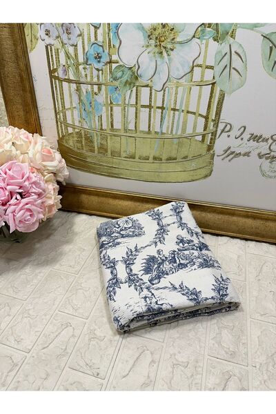 Verse & Reverse Pike Single Size Blue 100% Cotton - 150X230