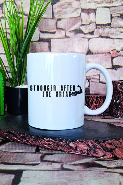 giftkonsept كوب مطبوع عليه Stronger After The Break هدية مضحكة بعد التوقف
