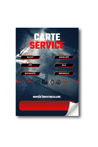 Eticheta Auto Carte service