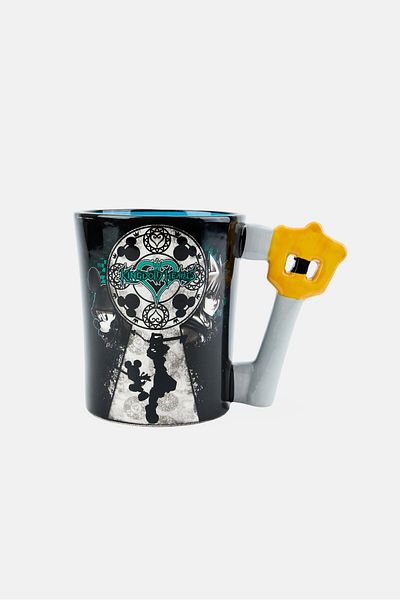 Disney Kingdom Hearts Mickey And Sora 3D Sculpted Ceramic Mug 591ml, Black