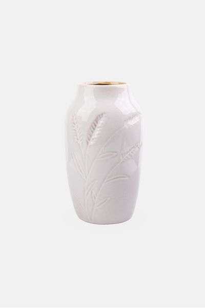 Boltze Jenna Decorative Flower Vase, White