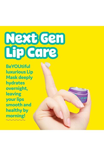 BEYOUTIFUL Set of 2 night lip masks, brightening & hydrating, vitamin C, for teenagers, BeYoutiful, 10 ml x 2