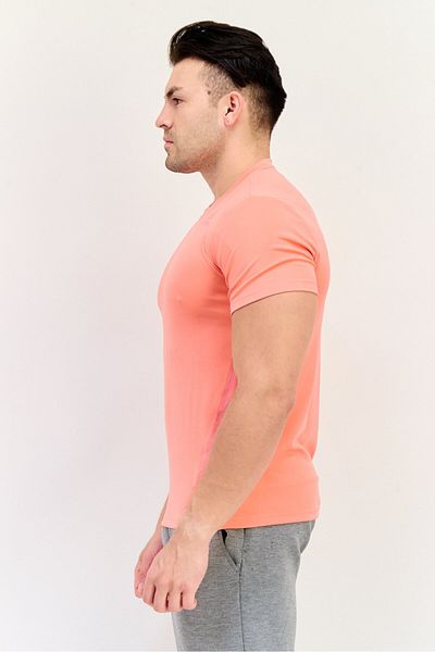 adidas Men Sportwear Fit Short Sleeve Brand Logo T-Shirt, Pink