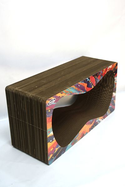 Bestie Cat Scratching Sofa Cardboard Cat Scratching Horizontal Scratching- Xlarge (68X24X33 cm)