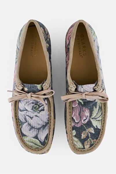 CLARKS Men Standard Fit Wallabee Lace Up Shoes, Multicolor