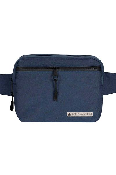 Rakerplus Navy Blue Unisex Minimum 21X15X5 cm Waist and Chest Bag