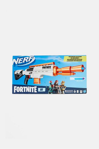 Nerf Fortnite IR Motorized Dart Blasting Replica, White Combo