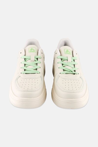 RBX Women Brand Logo Lace Up Outdoor Shoes, Beige