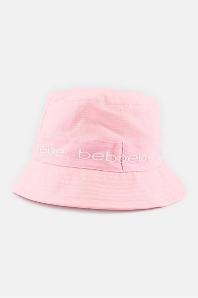 Bebe Women Brand Logo Bucket Hat, Pink