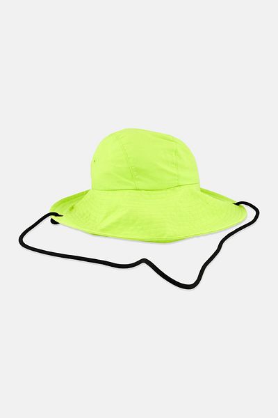 adidas x Stella McCartney Women Brand Logo Bucket Hat, Lime Green