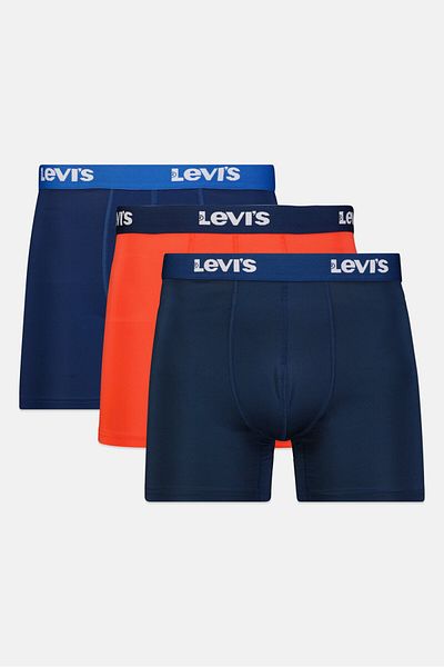 Levi's Men 4 Pack Brand Logo Boxer Brief, Multicolor