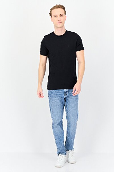 French Connection Men 3 Pieces Crew Neck Short Sleeve Plain T-Shirt, Black