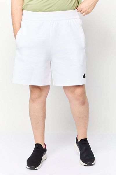 adidas Men Sportswear Fit Brand Logo Outdoor Shorts, White