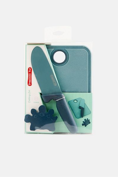 Preschool Fun 3 Piece Cutting Set, Grey