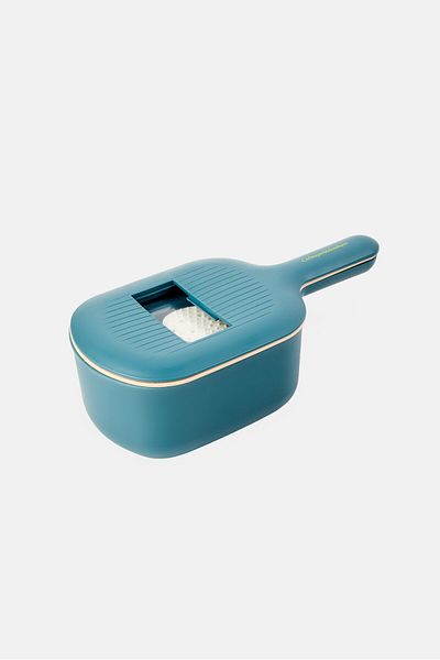 Catherine Malandrino Vegetable Slicer With Four Types Of Blade, Teal Blue