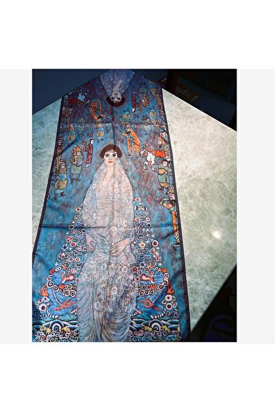 MODA Fular Gustav Klimt – Portrait of Baroness Elisabeth Bachofen-Echt Desenli