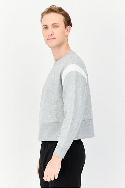 Giordano G-Motion Men Sportswear Fit Long Sleeve Outdoor Sweatshirt, Grey