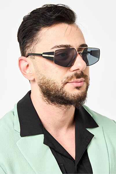 Guess Men GU0009105A61 Aviator Sunglasses, Black