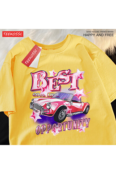 StartMore تي شيرت Y2k Vintage تي شيرت أفضل صفقة Cood Luck