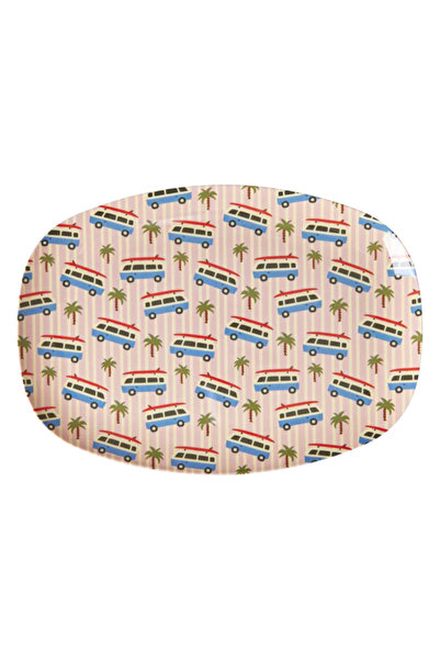 RICE Melamin Dikdörtgen Tabak - Pembe Car Print