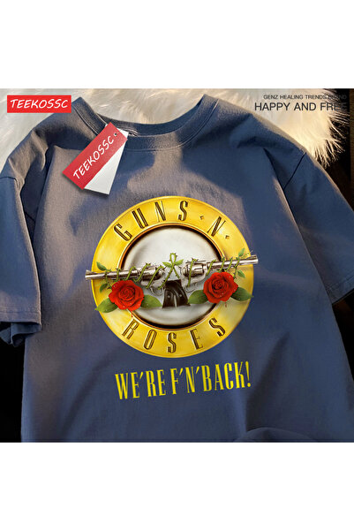 StartMore تي شيرت Y2k Vintage تي شيرت Guns n 'roses نحن العودة