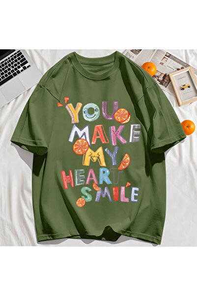 StartMore Y2K Vintage T-Shirt Tee Make You My Heart Print