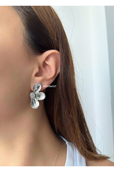 aksesuaris Half Flower Women's Earrings