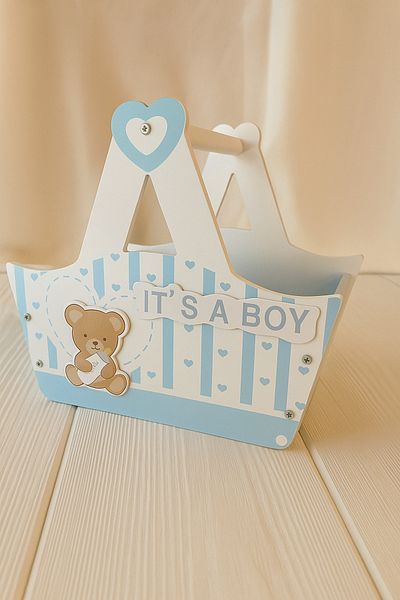 seasons box Wooden baby boy gift basket