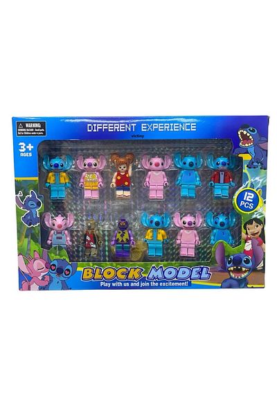 victiny Set 12 figurine Lilo și prietenii lui VICTINY® 5 cm