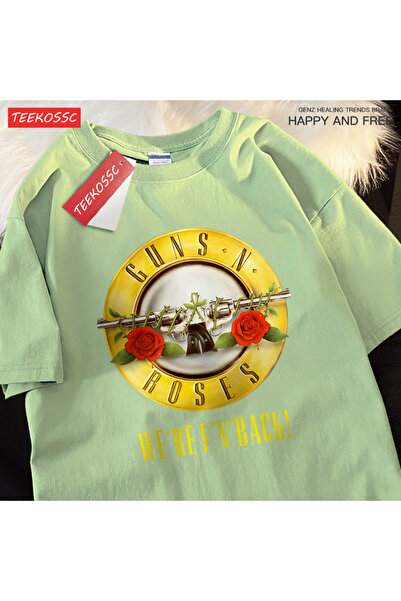 StartMore تي شيرت Y2k Vintage تي شيرت Guns n 'roses نحن العودة